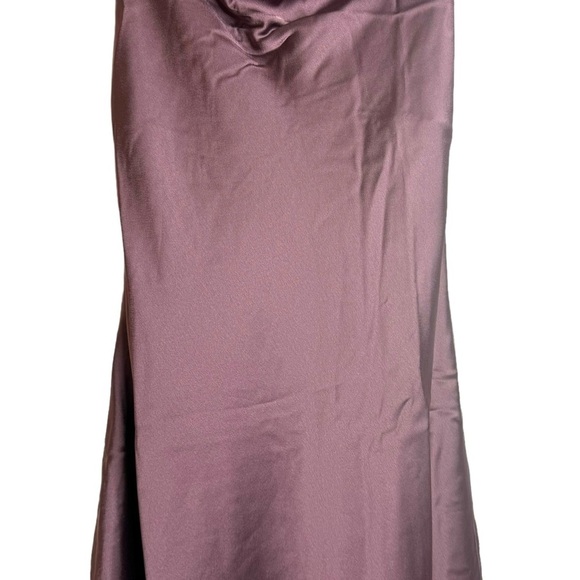 Show Me Your Mumu Verona Cowl Neck Slip Dress Dusty Plum Luxe Satin Small - Picture 6 of 14
